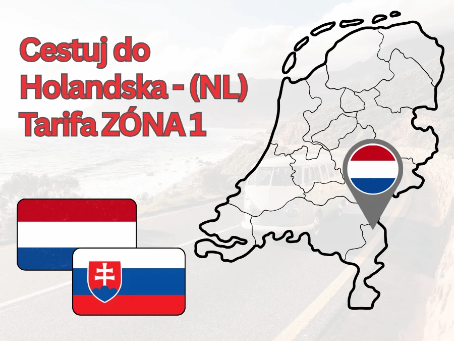 Cestuj do Holandska - (NL) Tarifa ZÓNA 1