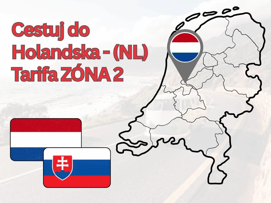 Cestuj do Holandska - (NL) Tarifa ZÓNA 2