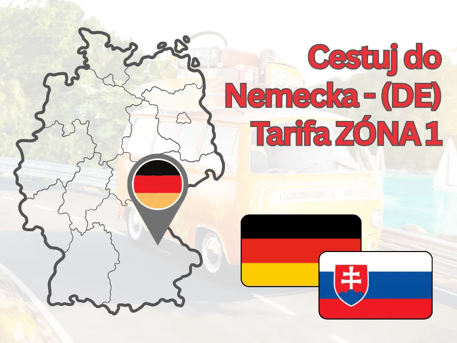 Cestuj do Nemecka - (DE) Tarifa ZÓNA 1