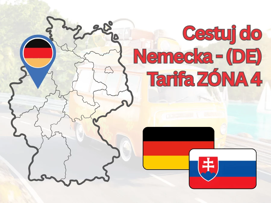 Cestuj do Nemecka - (DE) Tarifa ZÓNA 4